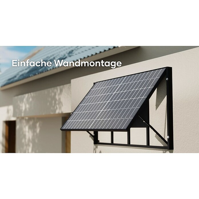 Hepa Solar Balkonkraftwerk-Set Premium 800 Bifazial (Nennleistung: 800 W, L x B x H: 7 x 184 x 104 cm, 2 Stk.) | BAUHAUS