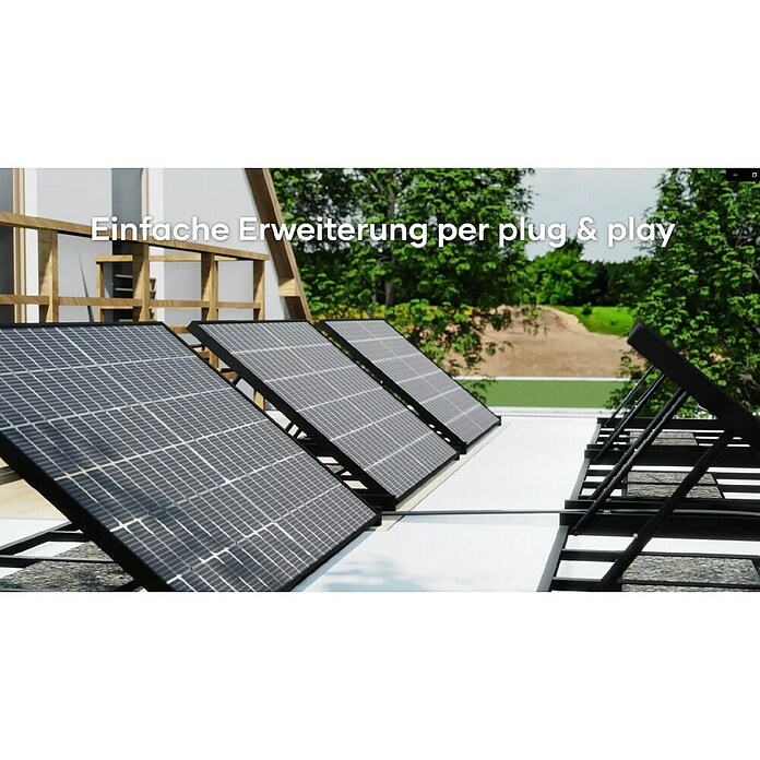 Hepa Solar Balkonkraftwerk-Set Premium 800 Bifazial (Nennleistung: 800 W, L x B x H: 7 x 184 x 104 cm, 2 Stk.) | BAUHAUS