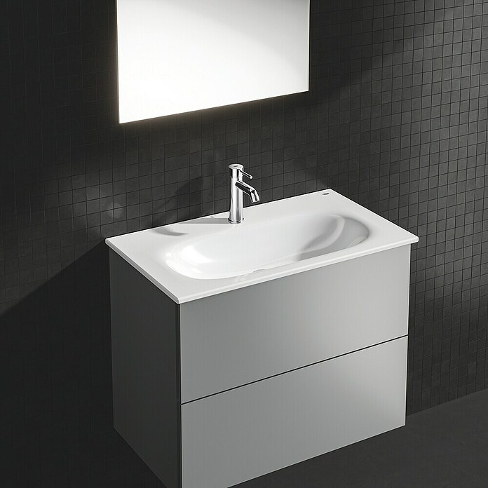 Grohe Essence New Waschtischarmatur S-Size (Mit Zugstange, Chrom, Glänzend)