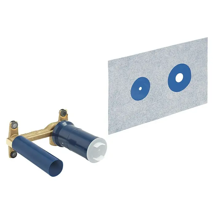 Grohe Eurodisc Joy Unterputzsystem - Einbautiefe: 45 mm - 75 mm, Blau/Gold - Das Vorwandelement für eine Badarmatur, ideal für die Installation einer stilvollen und modernen Waschtischarmatur im Badezimmer.