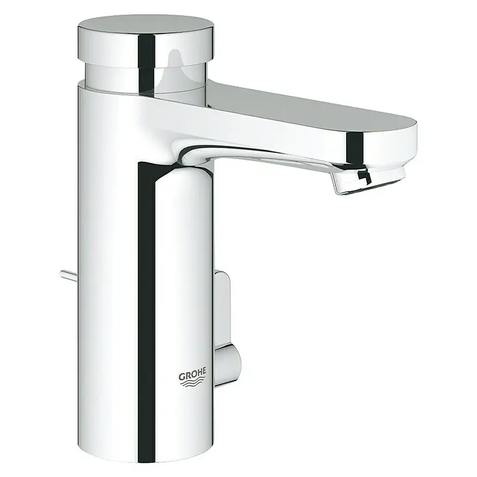 Grohe Selbstschluss-Armatur Eurosmart CT - Mit Zugstange, Chrom, Glänzend - Glänzende Grohe Essence Waschtischarmatur mit elegantem, modernem Design für jedes Badezimmer.