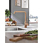 Grohe Essence Spültischarmatur (Warm Sunset, Matt, Ausziehbare Dual-Spülbrause)