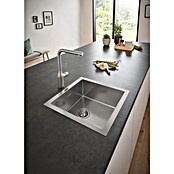 Grohe Essence Spültischarmatur (Supersteel, Matt, Ausziehbare Dual-Spülbrause)