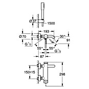 Grohe Essence Brause-Set (Chrom, Glänzend)