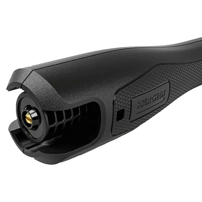 Kärcher Strahlrohr eco!Booster 130 - Passend für: Kärcher Hochdruckreiniger der Klassen K4, 615 x 108 x 51 mm - Nahaufnahme des Kärcher-Rotationsdüsenkopfes. Ideal für kraftvolle Reinigung hartnäckiger Verschmutzungen auf verschiedenen Oberflächen.