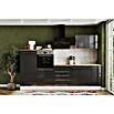 Respekta Cocina de isla Gabriel (Ancho: 290 cm, Gris, Con campana inclinada, Con electrodomésticos) | BAUHAUS