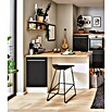 Respekta Cocina de isla Gabriel (Ancho: 290 cm, Gris, Con campana inclinada, Con electrodomésticos) | BAUHAUS