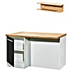 Respekta Cocina de isla Gabriel (Ancho: 150 cm, Gris, Sin electrodomésticos) | BAUHAUS