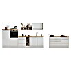 Respekta Cocina de isla Gabriel (Ancho: 320 cm, Blanco, Con campana de isla, Con electrodomésticos) | BAUHAUS