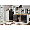 Respekta Cocina de isla Gabriel (Ancho: 290 cm, Gris, Con campana inclinada, Con electrodomésticos) | BAUHAUS