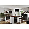 Respekta Cocina de isla Gabriel (Ancho: 290 cm, Gris, Con campana de isla, Con electrodomésticos) | BAUHAUS
