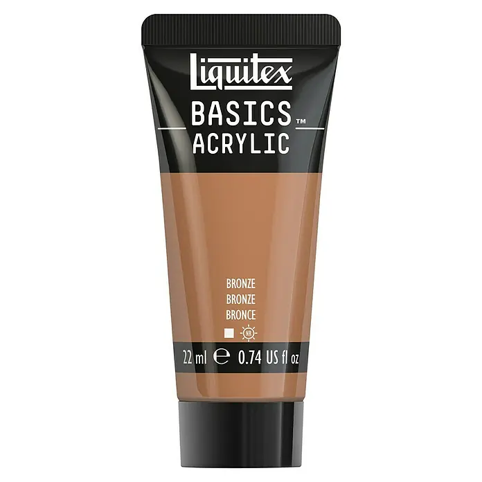 Liquitex Basics Acrylfarbe - Bronze, 22 ml - Tube Liquitex Basics Acrylfarbe in Bronze. Hochwertige Acrylfarbe für Künstler und Hobbyanwender in einer praktischen 22ml Tube.
