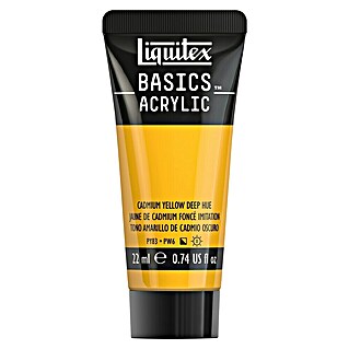 Liquitex Basics Acrylfarbe (Kadmiumgelb dunkel, 22 ml)