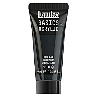 Liquitex Basics Acrylfarbe (Elfenbeinschwarz, 22 ml)