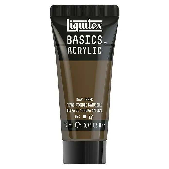 Liquitex Basics Acrylfarbe - Umbra Natur, 22 ml - Eine Tube Liquitex Basics Acrylfarbe in Rohumber. Ideal für Künstler und Hobbybastler.