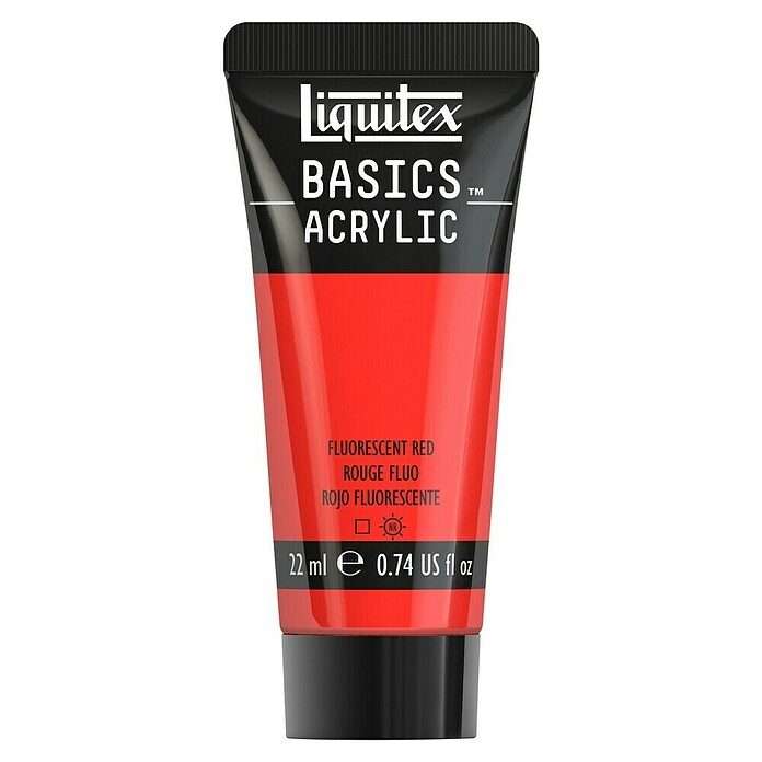 Liquitex Basics Acrylfarbe (Rot Fluoreszierend, 22 ml) | BAUHAUS