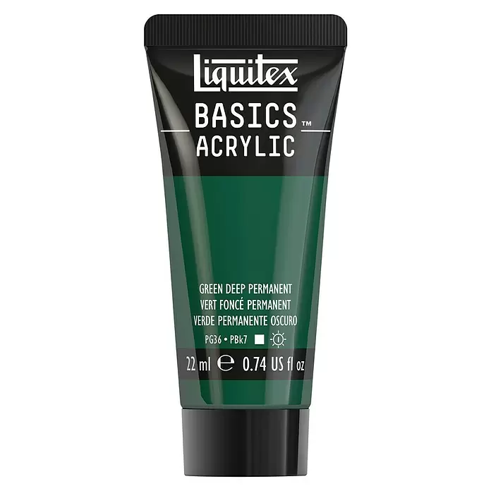 Liquitex Basics AcrylfarbePermanentgrün dunkel, 22 ml