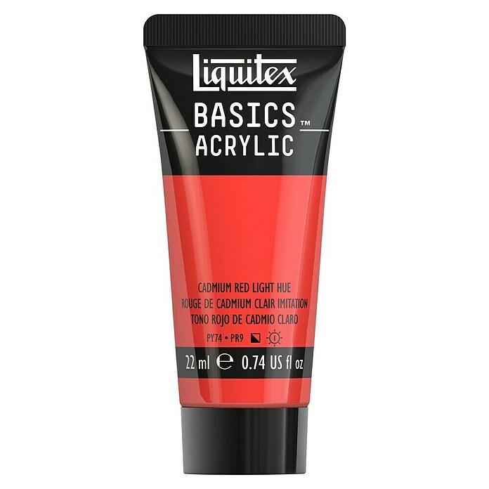 Liquitex Basics Acrylfarbe (Kadmiumrot hell, 22 ml) | BAUHAUS