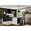 Respekta Cocina de isla Gabriel (Ancho: 290 cm, Gris, Con campana inclinada, Con electrodomésticos) | BAUHAUS