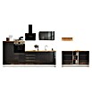 Respekta Cocina de isla Gabriel (Ancho: 290 cm, Gris, Con campana inclinada, Con electrodomésticos) | BAUHAUS