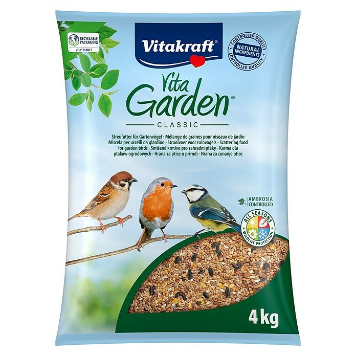 Vitakraft Vita Garden Krma za divje ptice  (4 kg) | Hrana za ptice | Hrana za živali | Potrebščine za živali | Vrt in prosti čas | Izdelki | BAUHAUS