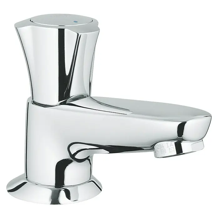Grohe Costa Kaltwasser-Standventil - Chrom, Glänzend, Höhe: 9,3 cm - Glänzender Chrom-Waschtischmischer mit modernem Design.