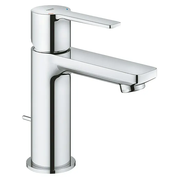 Grohe Lineare Waschtischarmatur XS-Size - Mit Zugstange, Chrom, Glänzend - Moderne Grohe Waschtischarmatur in glänzendem Chrom-Design für ein stilvolles Badezimmerambiente.