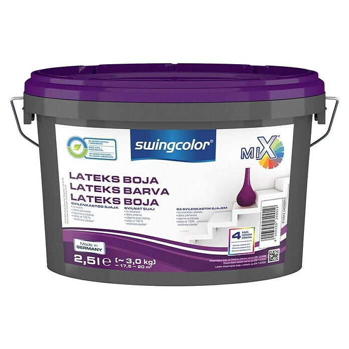 swingcolor Lateks barva  (Svilnati sijaj, 2,5 l) | 5892 - MIX Innenfarben | HADF - Farbmischanlage | HAD - Farben | HA - Farben | H - Innendeko/Farben | BAUHAUS