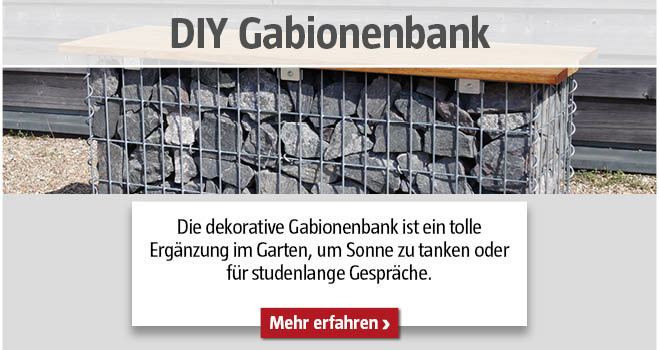 DIY Gabionenbank