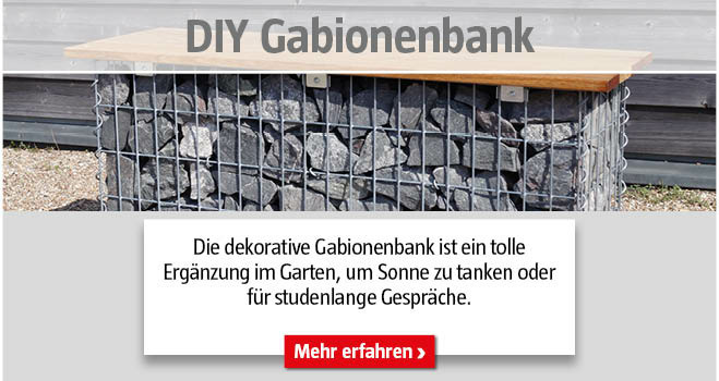 DIY Gabionenbank