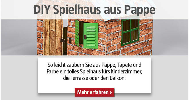DIY Spielhaus aus Pappe