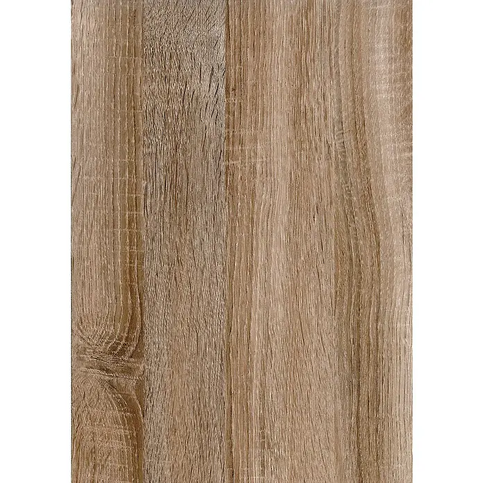 D-c-fix Holzoptikfolie Sonoma Eiche - 210 x 90 cm, Hell, Selbstklebend - Detailaufnahme einer Holzoberfläche in warmen Brauntönen, die die natürliche Maserung und Textur des Holzes hervorhebt.