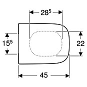 Geberit Renova Plan WC-Sitz (Duroplast, Weiß, Mit Absenkautomatik, Nicht abnehmbar) | BAUHAUS