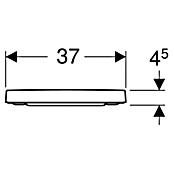 Geberit Renova Plan WC-Sitz (Duroplast, Weiß, Mit Absenkautomatik, Nicht abnehmbar) | BAUHAUS