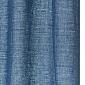 Cortina con ollaos Yute (140 x 260 cm, Yute tintura, Azul)