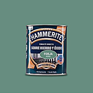 Hammerite Esmalte para metal Hierro y óxido (Verde, 750 ml, Efecto forja)