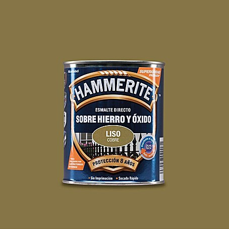 Hammerite Esmalte para metal Hierro y Óxido (Cobre, 750 ml, Efecto liso)