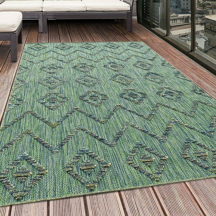 Outdoor-Teppich Bahama IV (Grün, 250 x 80 cm, 100 % Polypropylen) | BAUHAUS