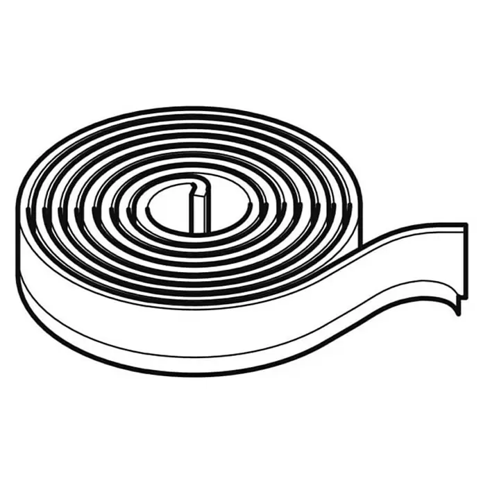 Geberit Wannenfugenband - 3,3 m x 7 cm, Geeignet für: Bade- & Duschwannen - Aufgerolltes Fahrradfelgenband.