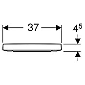 Geberit Renova Plan WC-Sitz (Duroplast, Weiß, Ohne Absenkautomatik, Befestigung von oben) | BAUHAUS
