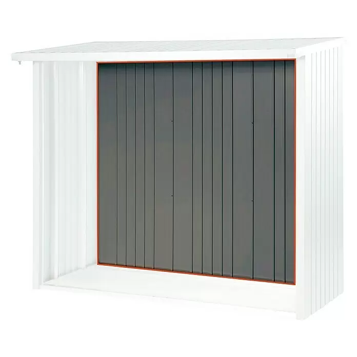 Biohort WoodStock Rückwand WoodStock - B x H: 1,46 x 1,97 m, Stahl, Quarzgrau Metallic