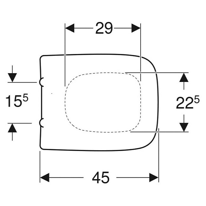 Geberit Renova Plan WC-Sitz (Duroplast, Weiß, Mit Absenkautomatik) | BAUHAUS