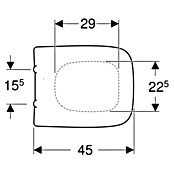 Geberit Renova Plan WC-Sitz (Duroplast, Weiß, Mit Absenkautomatik) | BAUHAUS