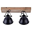 LeuchtenDirekt Samia Regleta (2 x 40 W, Color: Negro, L x An x Al: 44 x 22 x 22 cm)
