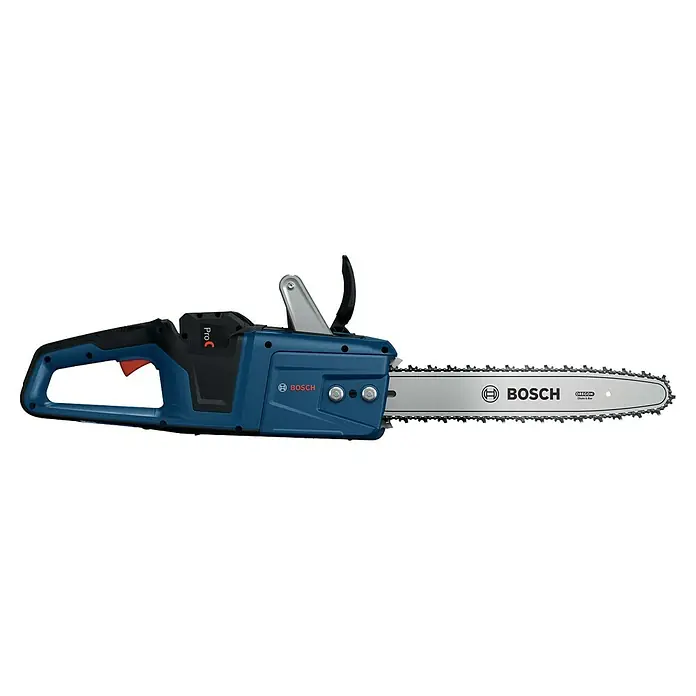 Bosch Professional AMPShare 18V Akku-Kettensäge GKE 18V-40 - 18 V, Li-Ionen, Ohne Akku, Schwertlänge: 40 cm - Die blaue Bosch Akku-Kettensäge Pro C ist ein leistungsstarkes Werkzeug zum Schneiden von Holz. Sie ist kabellos und somit flexibel einsetzbar.
