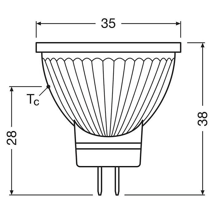 Osram LED-Reflektorlampe Superstar MR11 (3 W, Abstrahlwinkel: 25°, Warmweiß, Energieeffizienzklasse: A+)