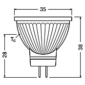 Osram LED-Reflektorlampe Superstar MR11 (3 W, Abstrahlwinkel: 25°, Warmweiß, Energieeffizienzklasse: A+)
