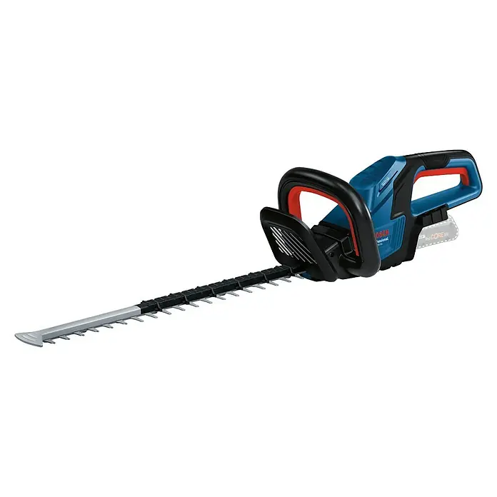 Bosch Professional AMPShare 18V Akku-Heckenschere GHE 18V-50 - 18 V, Ohne Akku, Schnittlänge: 50 cm - Die Bosch Professional Akku-Heckenschere mit einer präzisen Schneidleistung für professionelle Ergebnisse bei der Gartenpflege.