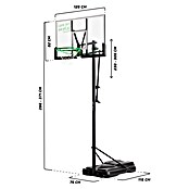 Salta Basketballkorb Center (234 x 210 x 125 cm, Schwarz) | BAUHAUS