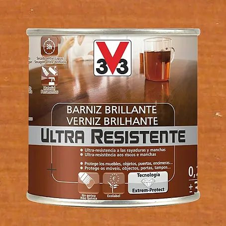 V33  Barniz para madera Brillante Ultra Resistente